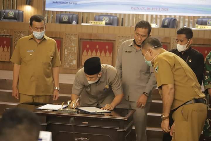 Rapat Paripurna Terkait Pengesahan Ranperda Tentang Tentang Pertanggungjawaban Pelaksanaan APBD 2020
